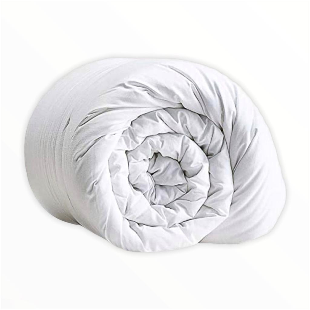 Lunacot Double-Sized 100% Cotton Fabric Silicone-Filled Duvet (Super King Size: 220 x 260)