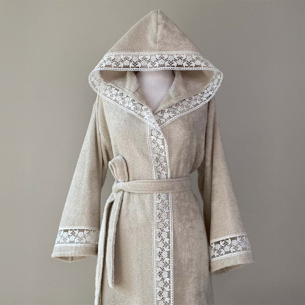 Халат-кимоно Sofora Sandy-Beige 70% Бамбук 30% Хлопок