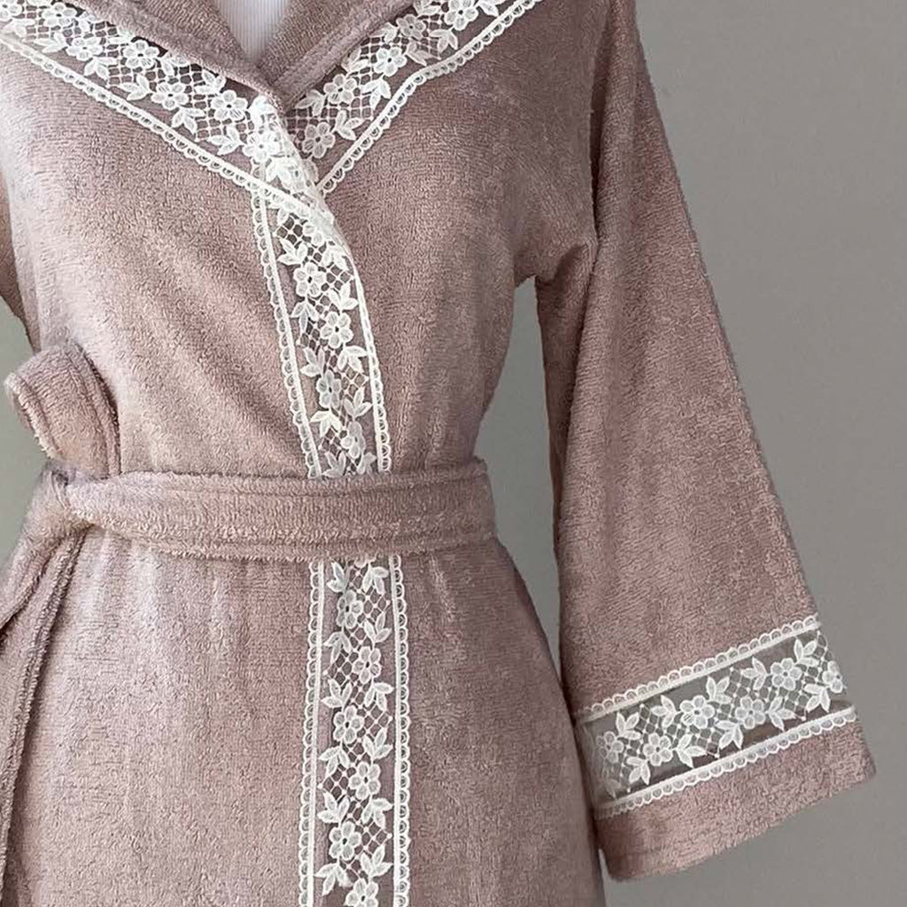 Халат-кимоно Sofora Dusty-Rose 70% Бамбук 30% Хлопок