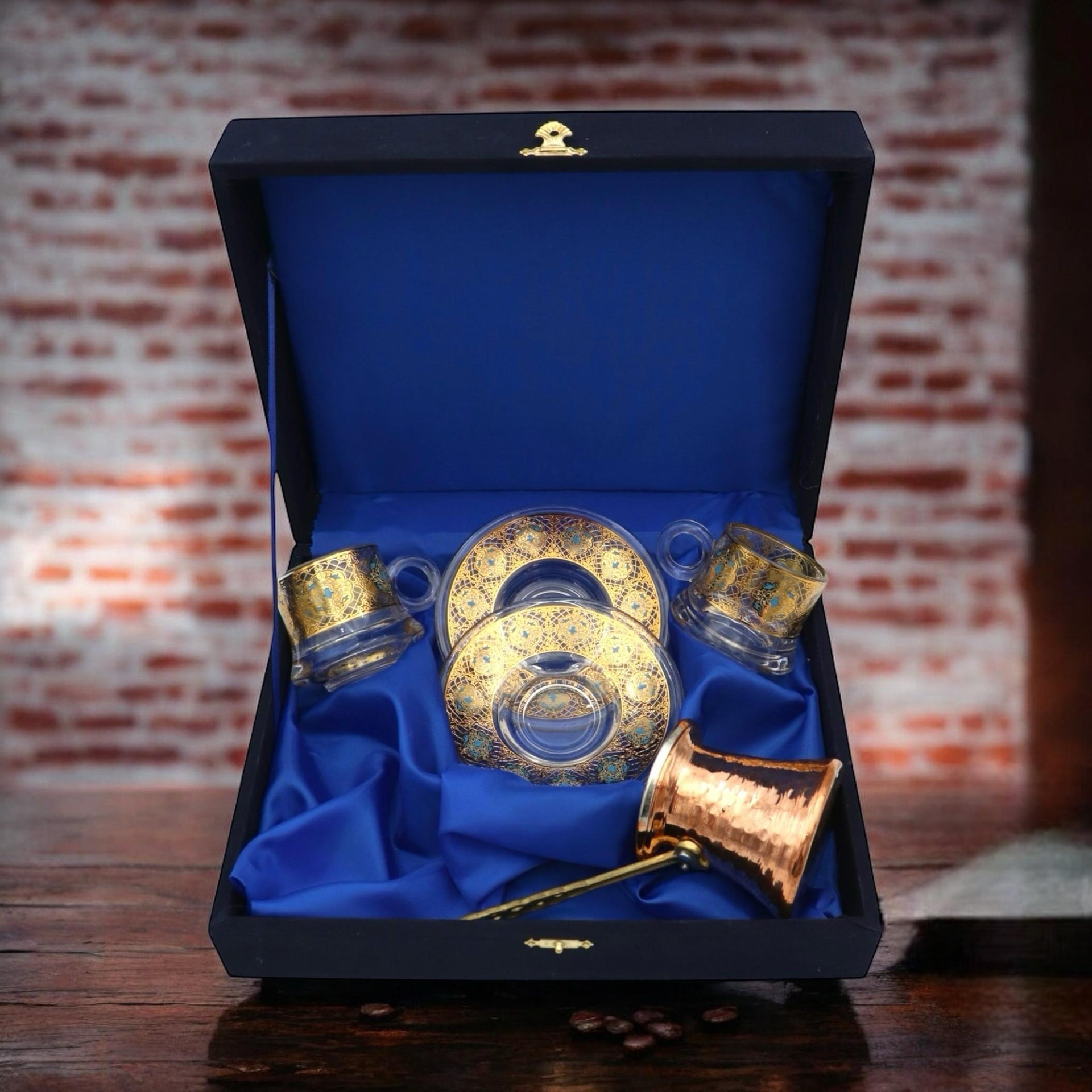 Okya Home Glass Turkish Coffee Set