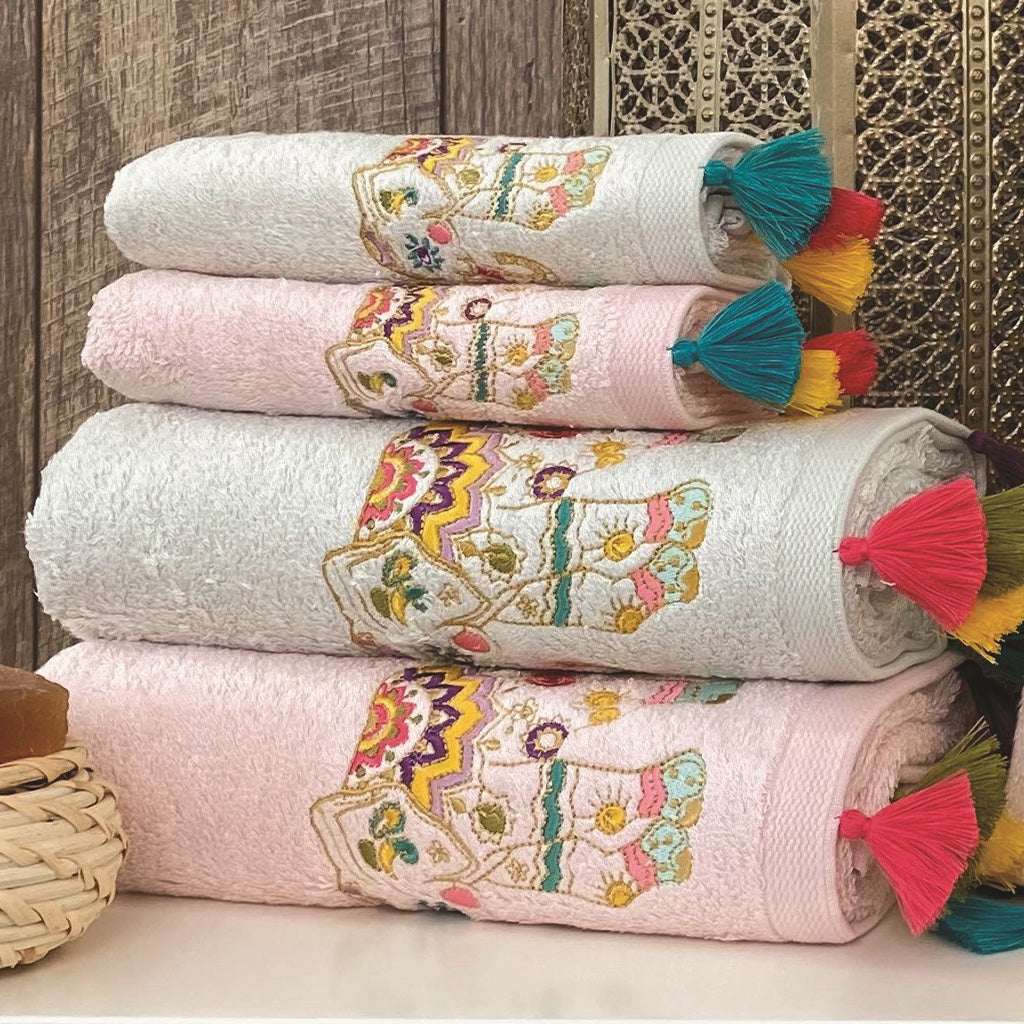 Elephine Towel Set 70% Bamboo 30% Cotton 6 Pcs