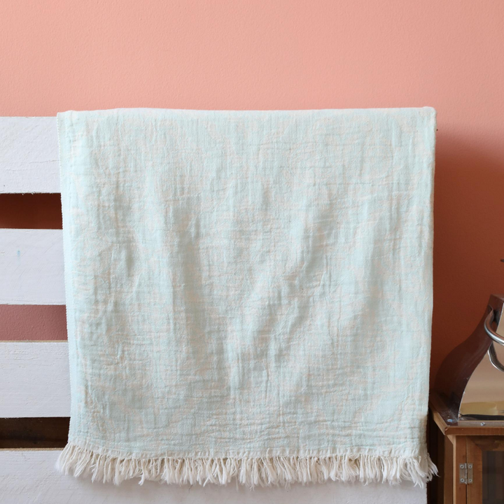 Light-turquoise , absorbant beach towel