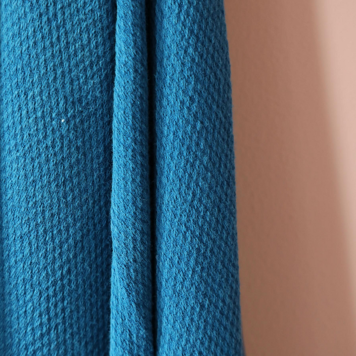 Soft, petrol-blue color Turkish beach/bath towel 